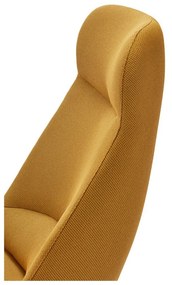 Žlté kreslo Teulat Dins, výška 114 cm