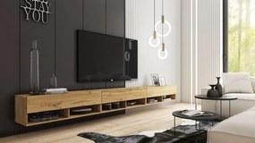 TV stolík Adenik 300, Farby: wotan, Osvetlenie: osvetlenie LED biele