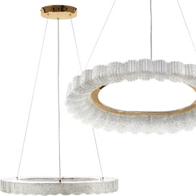 Toolight Toolight, LED závesné svietidlo 60cm, 40W, 4000K, MS019-CP, ružové zlato, OSW-09631