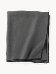 Ľanový obrus's dekoračným lemom Kennedy