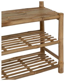 Bambusová predsieňová zostava v prírodnej farbe 70x175x32 cm Manali – Ixia