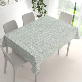 Biante Bavlnený obdĺžnikový obrus Sandra SA-627 Pastelovo zelená mozaika na bielom 50x100 cm