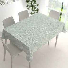Biante Bavlnený obdĺžnikový obrus Sandra SA-627 Pastelovo zelená mozaika na bielom 100x160 cm