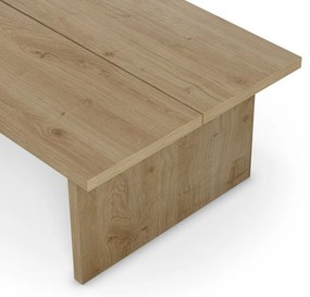 Konferenčný stolík s doskou v dubovom dekore v prírodnej farbe 70x120 cm Loana – Marckeric