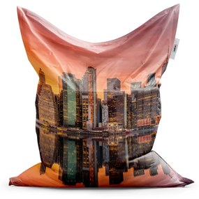 Sablio Sedací vak Classic New York Západ slunce - 200x140 cm