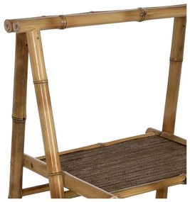 Bambusový regál v prírodnej farbe 48x100x45 cm Manali – Ixia