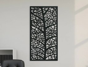 drevko Drevený obraz List v priblížení Rozmer obrazu: 44,5 x 22,5 cm, Farba dekorácie: Čierna