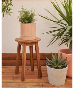 Stolička z masívu akácie v prírodnej farbe Amel – Kave Home