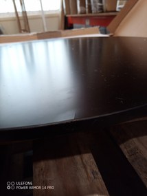 AKCIA Čierny jedálenský stôl BERGEN 140x80 cm II. akosť