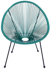 Zelené kovové/plastové záhradné kreslo Avocado Comfort – Bonami Selection