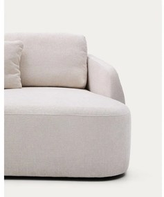 Krémová ženilková rozkladacia rohová pohovka (pravý roh/s leňoškou) Laira – Kave Home