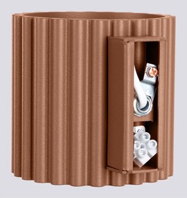 Svetlohnedé nástenné svietidlo ø 10 cm Zora – Sollux