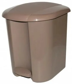Pedálový odpadkový kôš, 17 l, kávová