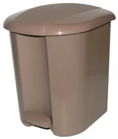 Pedálový odpadkový kôš, 17 l, kávová