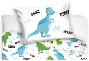 TipTrade Obliečky do postieľky 100x135 + 40x60 cm - Dinosaurí kamaráti