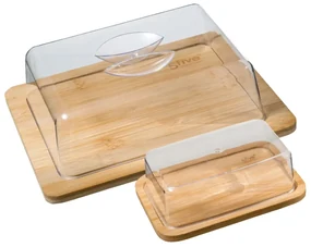 Bambusová dóza na maslo a syr CHEESE AND BUTTER BOX