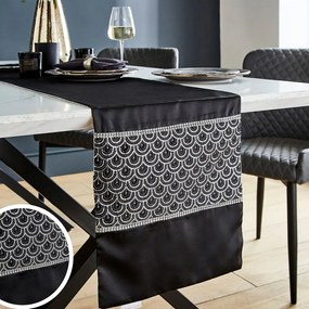 Behúň na stôl z mikrosaténu 32x220 cm Deco Sequin – Catherine Lansfield