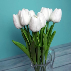 GFT Umelé tulipány 10 ks - biele