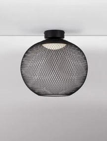 LED čierne moderné stropné svietidlo Kinetic 40