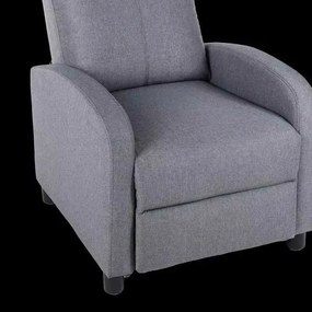 LuxuryForm DESIGN Televízne kreslo RUFO s polohovaním - šedé