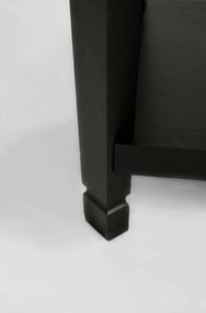 Konzolový stolík Cesena 128 cm z masívu čierny