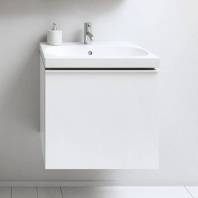 GEBERIT Acanto závesná skrinka pod umývadlo, 1 dvierka, 595 x 475 x 535 mm, lesklá biela, 500.609.01.2