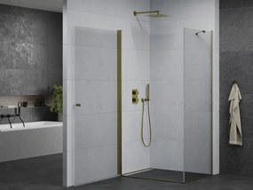 Mexen Pretoria sprchovací kút 70x100cm, 6mm sklo, zlatý profil-číre sklo, 852-070-100-50-00