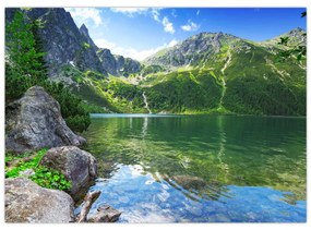 Obraz jazera v Tatrách (70x50 cm)