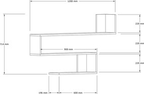 Polička Penne White