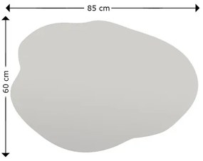 Nástenné zrkadlo OHHO 85x60 cm čierna