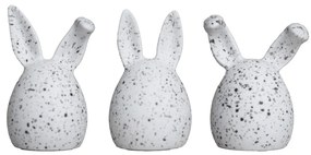 DBKD Veľkonočná dekorácia Triplets White Dot – set 3 ks