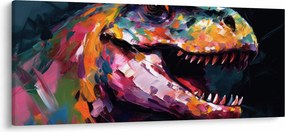 Obraz - Dinosaurus, maľba (120x50 cm)