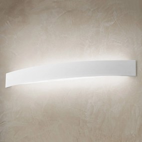 Zakrivené nástenné LED svietidlo v bielej
