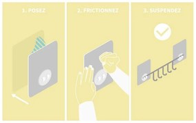 Samodržiaci háčik Compactor Magic Bath Single