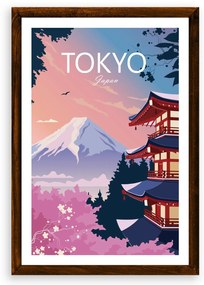 Poster Tokio - Poster 50x70cm + čierny rám (71,8€)