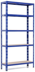 Balíček 20xSUPER EKO HIT - Policový regál Trestles RNDU-KUI 1800x900x300, nosnosť 875 kg, 5 políc Farba: modrá