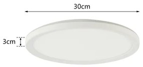Brilagi - LED Kúpeľňové svietidlo ULTRA SLIM LED/18W/230V pr. 30 cm biela IP54
