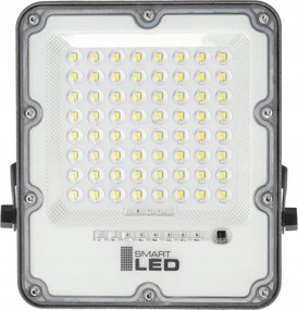 LED stmievateľný solárny reflektor LED/100W/3,2V 5000K 10500 mAh IP65 čierny + diaľkové ovládanie