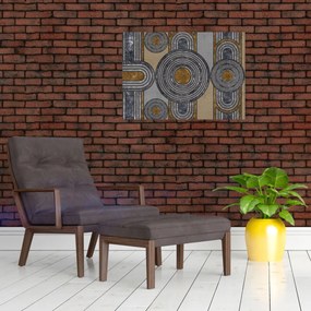 Sklenený obraz - Dekoratívne vzory (70x50 cm)