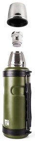Termofľaša G21 na pitie, 1000 ml, zelená s rukoväťou 60022404