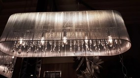 Závesné svetlo Venezia Grey - 110*30cm / 5*E14