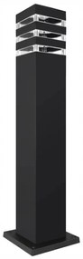 BERGE Vonkajšia stĺpová záhradná lampa BELLA - ME0012 - 60 cm - čierna