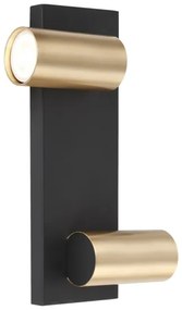 Nástenné bodové svietidlo GENESIS 2xGU10/8W/230V čierna