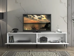 TV stolík/skrinka Franc 44 (biela). Vlastná spoľahlivá doprava až k Vám domov. 1107912