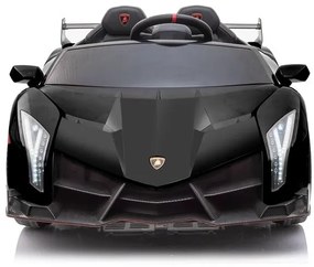 LEAN CARS ELEKTRICKÉ AUTÍČKO - Lamborghini Veneno - NELAKOVANÉ ČIERNE- 4x45W MOTOR - 12V10Ah BATÉRIA - 2023