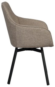 Béžové čalúnené jedálenské kreslá v súprave 2 ks Alison – Rowico