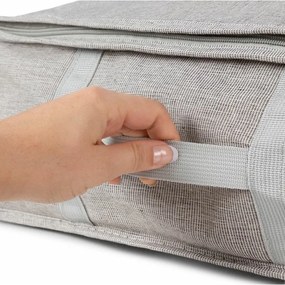 Úložný box s puzdrom Compactor Oxford L, 145 l, sivá