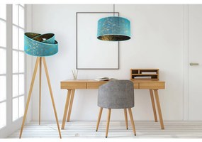 Stojacia lampa Werona, 1x textilné tienidlo so vzorom (výber zo 7 farieb), (výber zo 6 farieb konštrukcie)