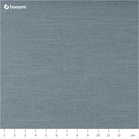 Svetlomodrá čalúnená dvojlôžková posteľ s úložným priestorom s roštom 140x200 cm Lotte – Meise Möbel