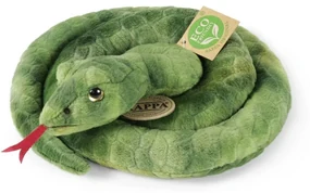 Rappa Plyšový had zelený 90 cm ECO-FRIENDLY